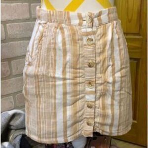 Lottie Moss Button Up Striped Skirt Everyday Beach Coastal